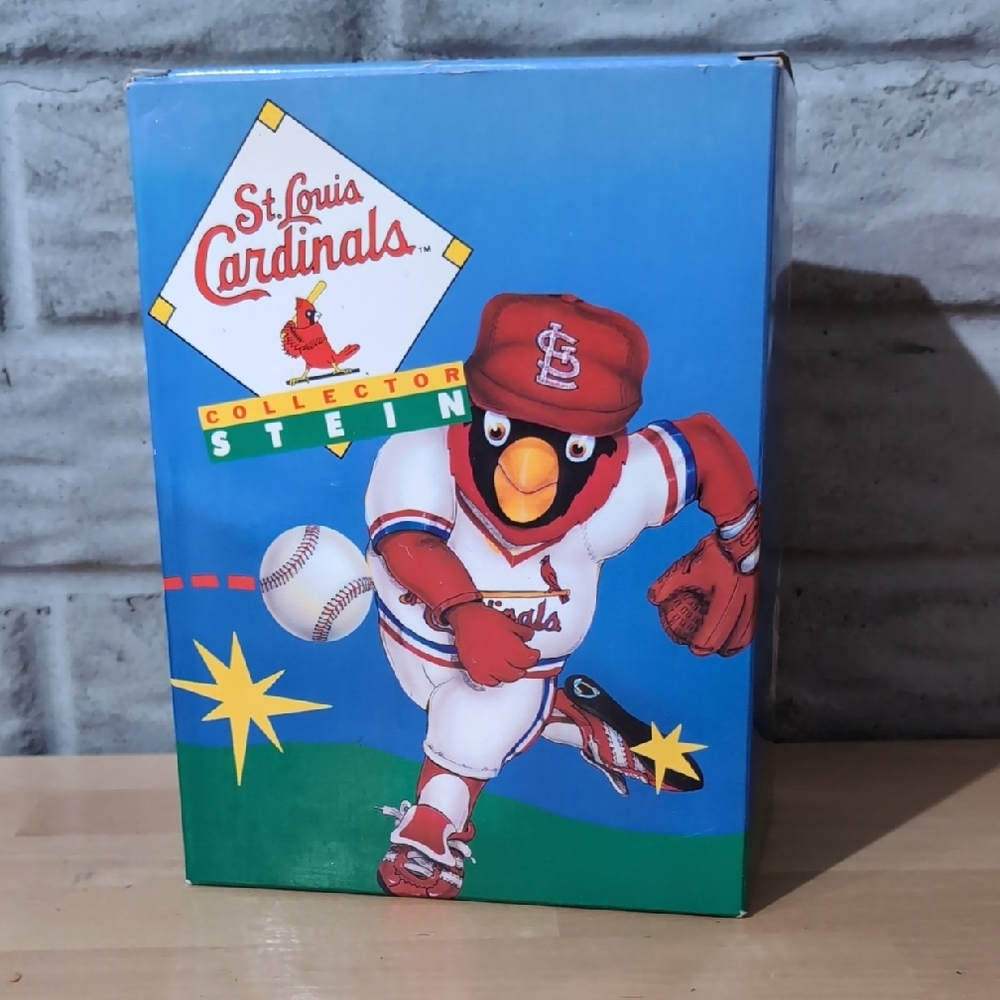 St. Louis Cardinals Red Mascot Collector Stein Box